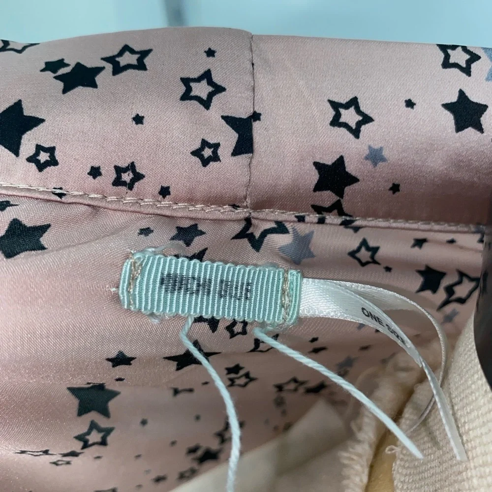 One Size Kimchi Blue Star Print Kimono Jacket in Pink 1255 - Picture 6 of 9